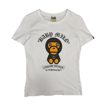 Women’s Chrome Hearts x BAPE Baby Milo Tee White