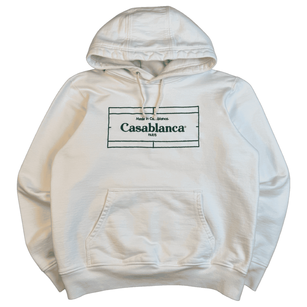 Casablanca Embroidered Hoodie White (USED)