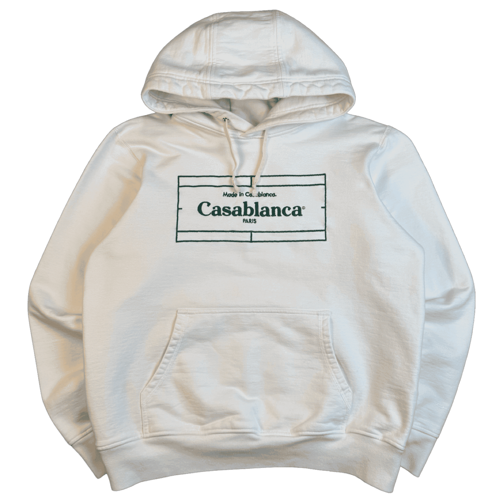 Casablanca Embroidered Hoodie White (USED)