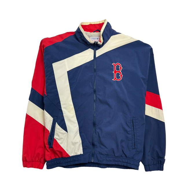 (XL) Vintage Boston Red Sox Zip-Up Windbreaker Jacket