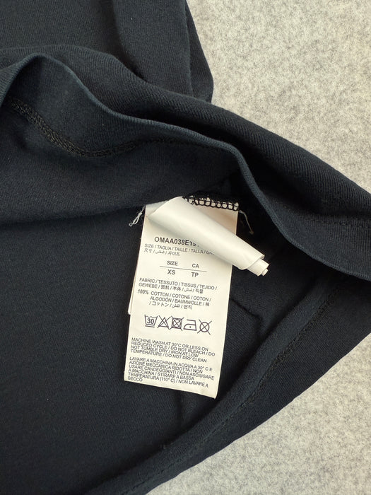 Off White x SSENSE Diagonal Spray Paint Tee Black (USED) | Vitnage Clothing Store Canada