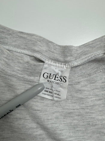 (L) Vintage 2000s Guess Time Zone Tee Light Grey