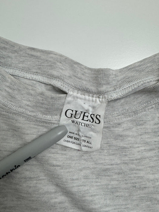 (L) Vintage 2000s Guess Time Zone Tee Light Grey | Vitnage Clothing Store Canada