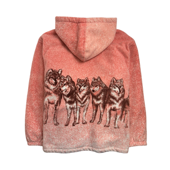 Vintage Sofari Collection Nature Fleece Hooded Zip-Up Pink