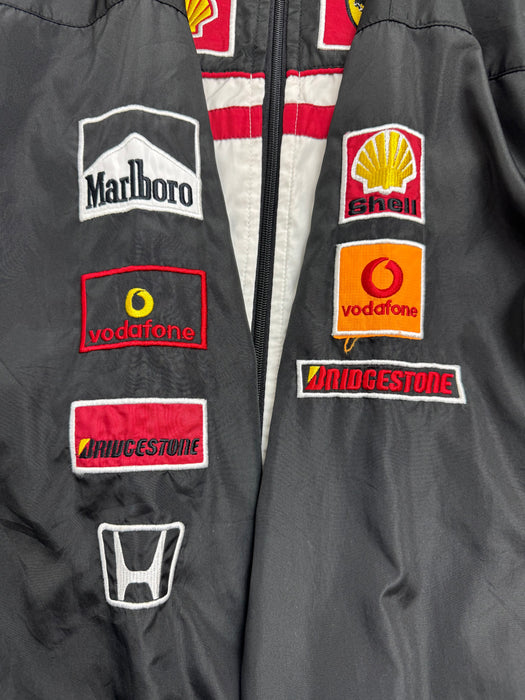 Vintage 90s Ferrari Schumacher F1 Racing Jacket | Vitnage Clothing Store Canada