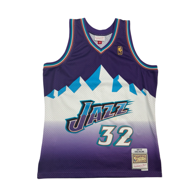 (L) Mitchell & Ness Utah Jazz Karl Malone Jersey