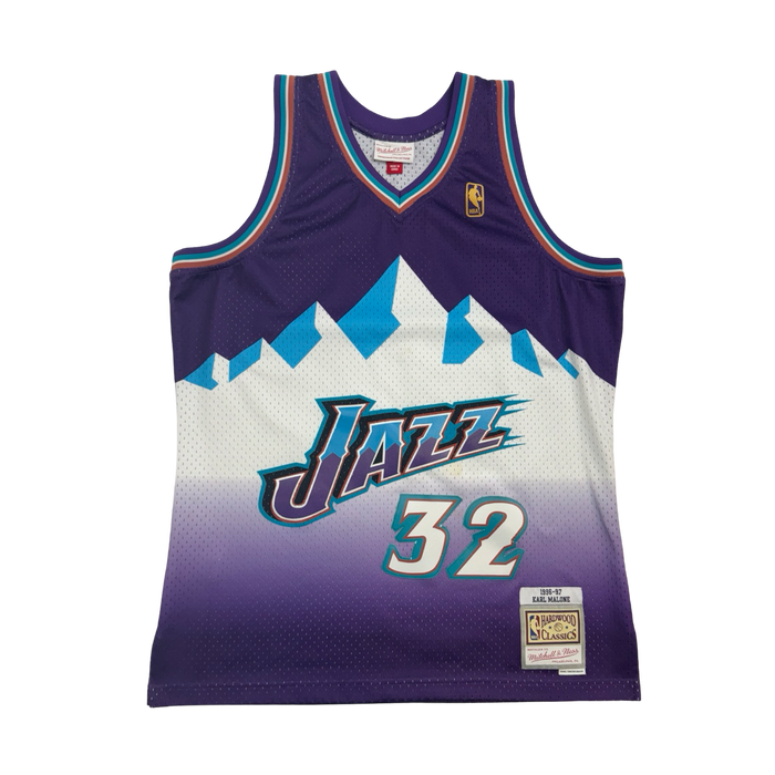 (L) Mitchell & Ness Utah Jazz Karl Malone Jersey | Vitnage Clothing Store Canada