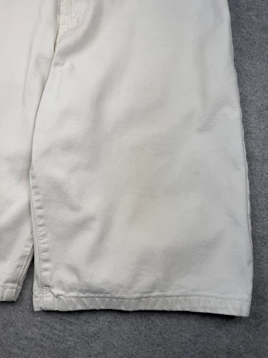 Vintage FUBU Baggy Shorts Off-White | Vitnage Clothing Store Canada