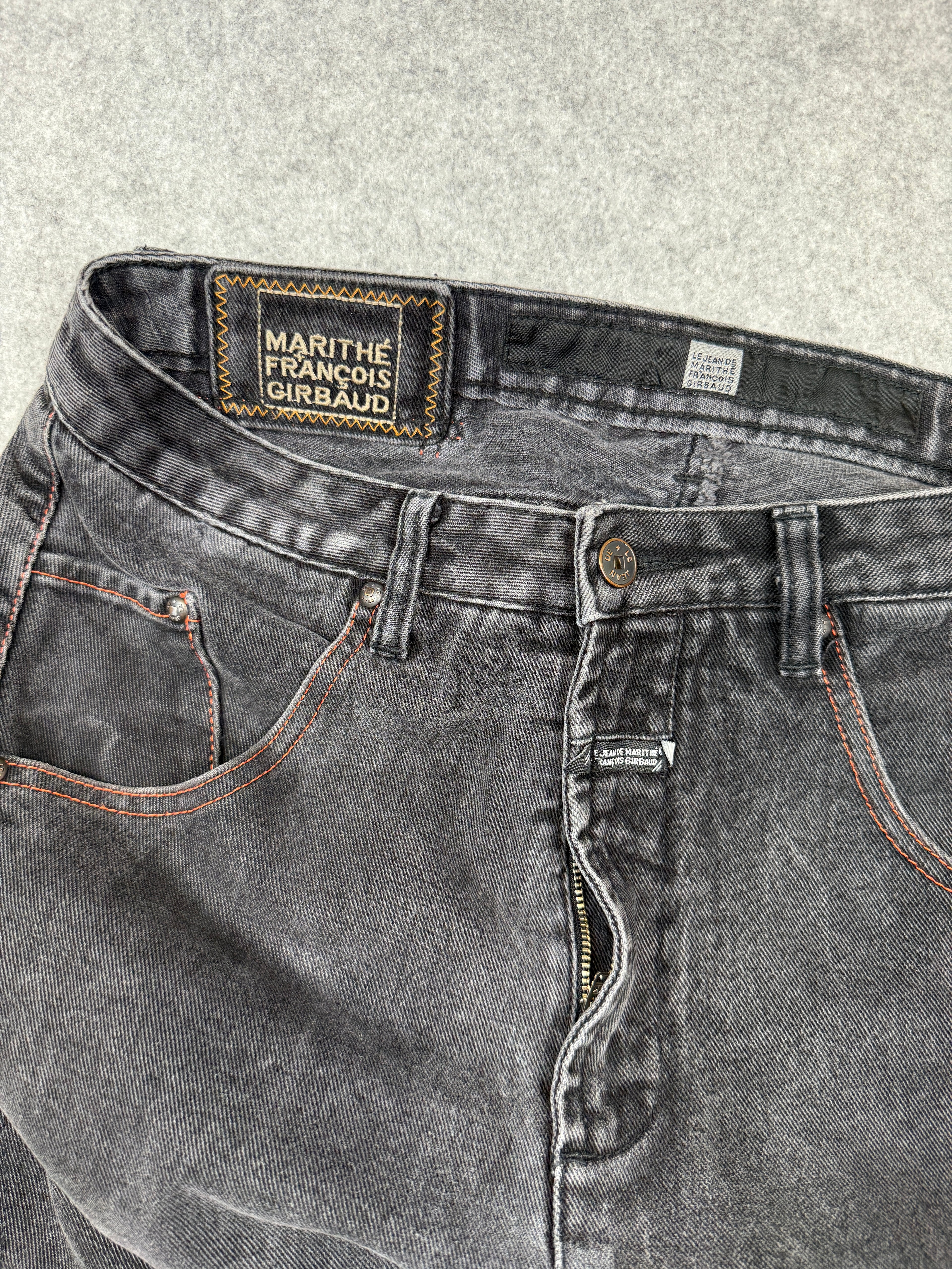 Marithé François Girbaud Panel Moto Cargo Denim Jeans (USED)