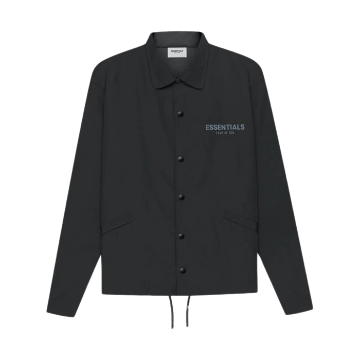 Fear of God Essentials Coaches Jacket Black | Vitnage Clothing Store Canada