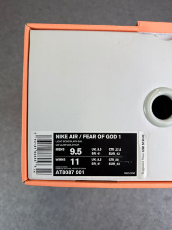 Nike Air Fear Of God Raid Light Bone (USED)