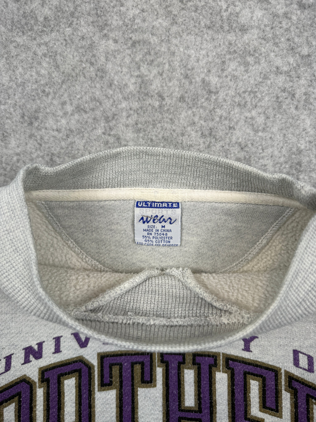 Vintage University of Northern Iowa Sweatshirt Grey
