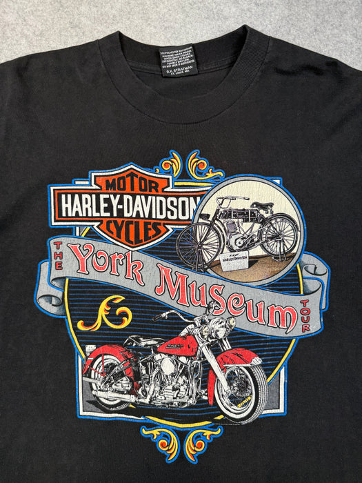 Vintage Harley Davidson The York Museum Tour Tee Black | Vitnage Clothing Store Canada