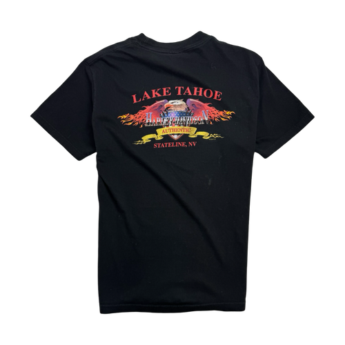 Vintage '99 Lake Tahoe Harley Davidson Tee Black | Vintage Clothing Store Canada