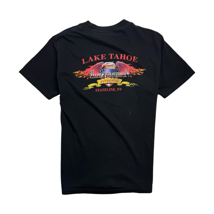 Vintage '99 Lake Tahoe Harley Davidson Tee Black | Vitnage Clothing Store Canada