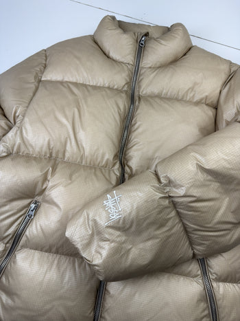 Stussy Down Puffer Parachute Ripstop Cayote (USED)