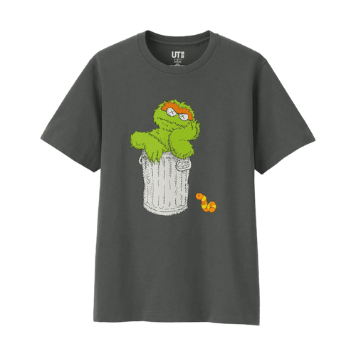 Kaws x Uniqlo Sesame Street Oscar the Grouch Tee | Vintage Clothing Store Canada