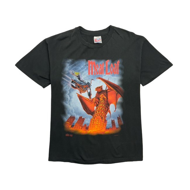 (L) Vintage '93 Meatloaf Band Tour Tee Black