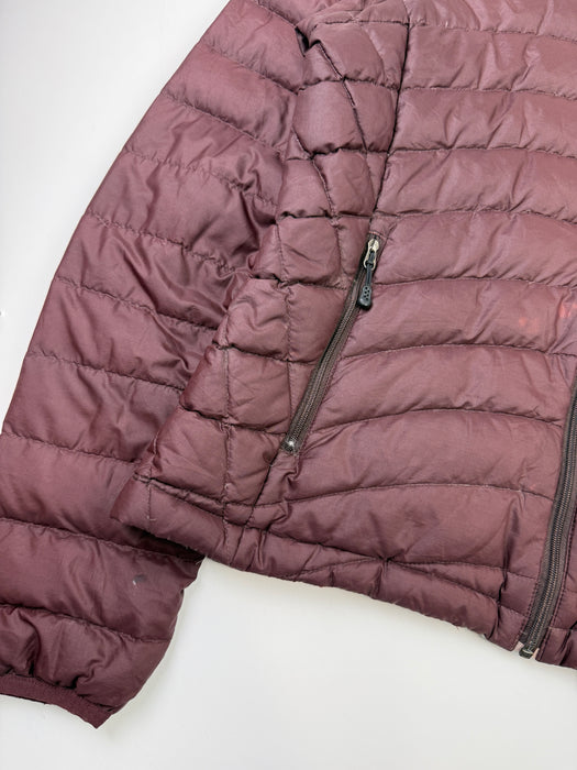 Women's Patagonia Down Hooded Puffer Burgundy | Vitnage Clothing Store Canada