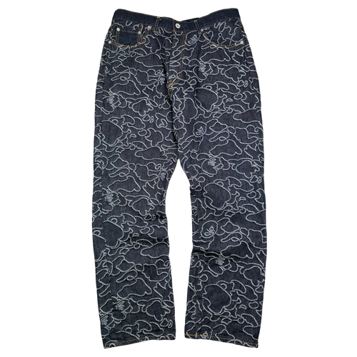 BAPE x OVO 1st Camo Jacquard Denim Pants (USED) | Vintage Clothing Store Canada