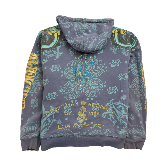 Vintage Y2k Christian Audigier Hoodie Light Purple | Vitnage Clothing Store Canada