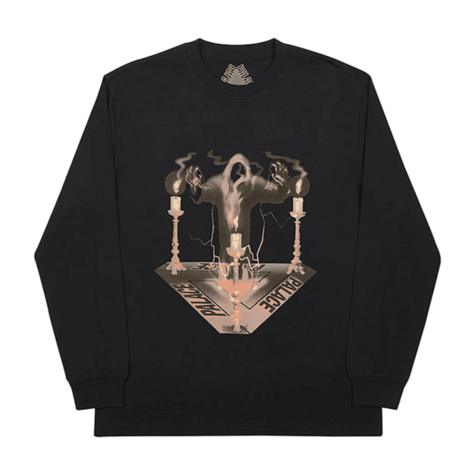 Palace Spooked L/S Tee Black
