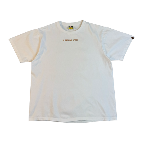 BAPE Ape Head Leopard Camo Tee White (USED) | Vintage Clothing Store Canada