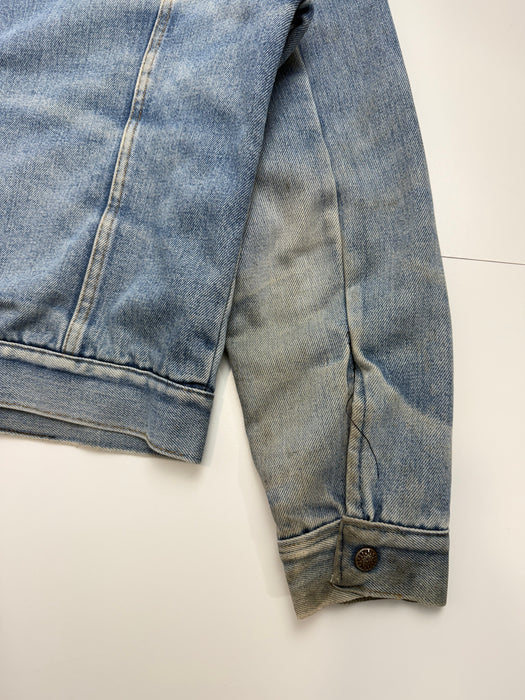 Vintage Red Interior Insulated Denim Jacket | Vitnage Clothing Store Canada