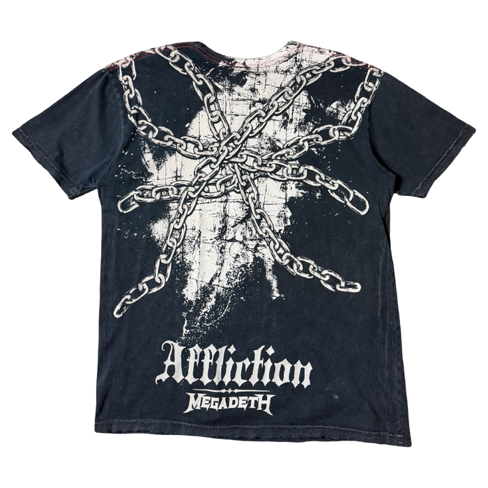 Y2K Affliction x Megadeath Tee Black | Vitnage Clothing Store Canada