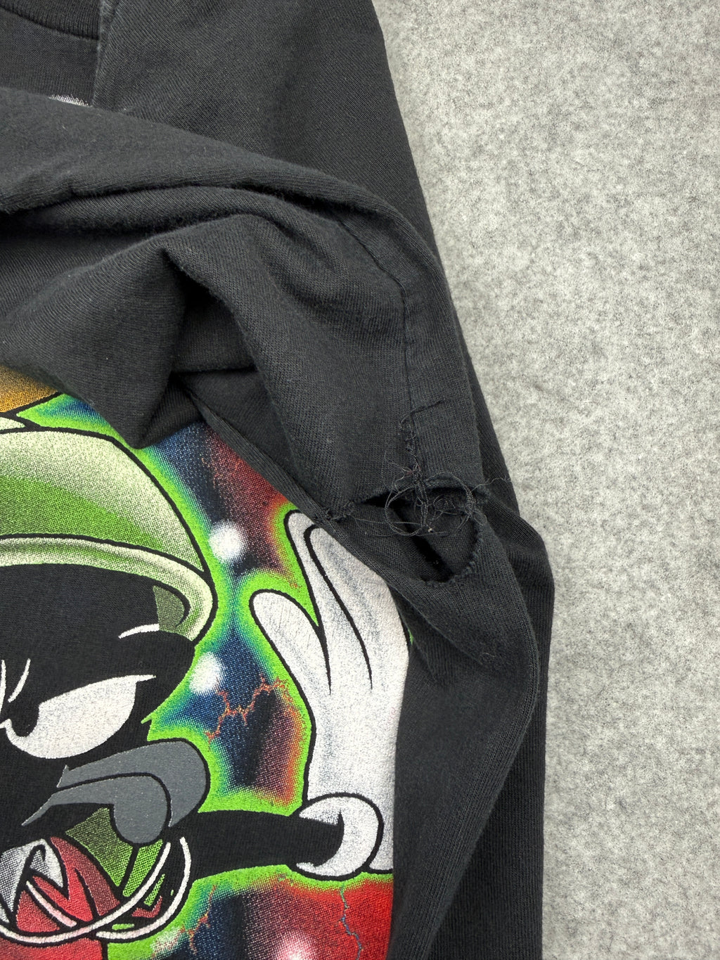 Vintage 90's Space Jam Marvin The Martian L/S Tee Black