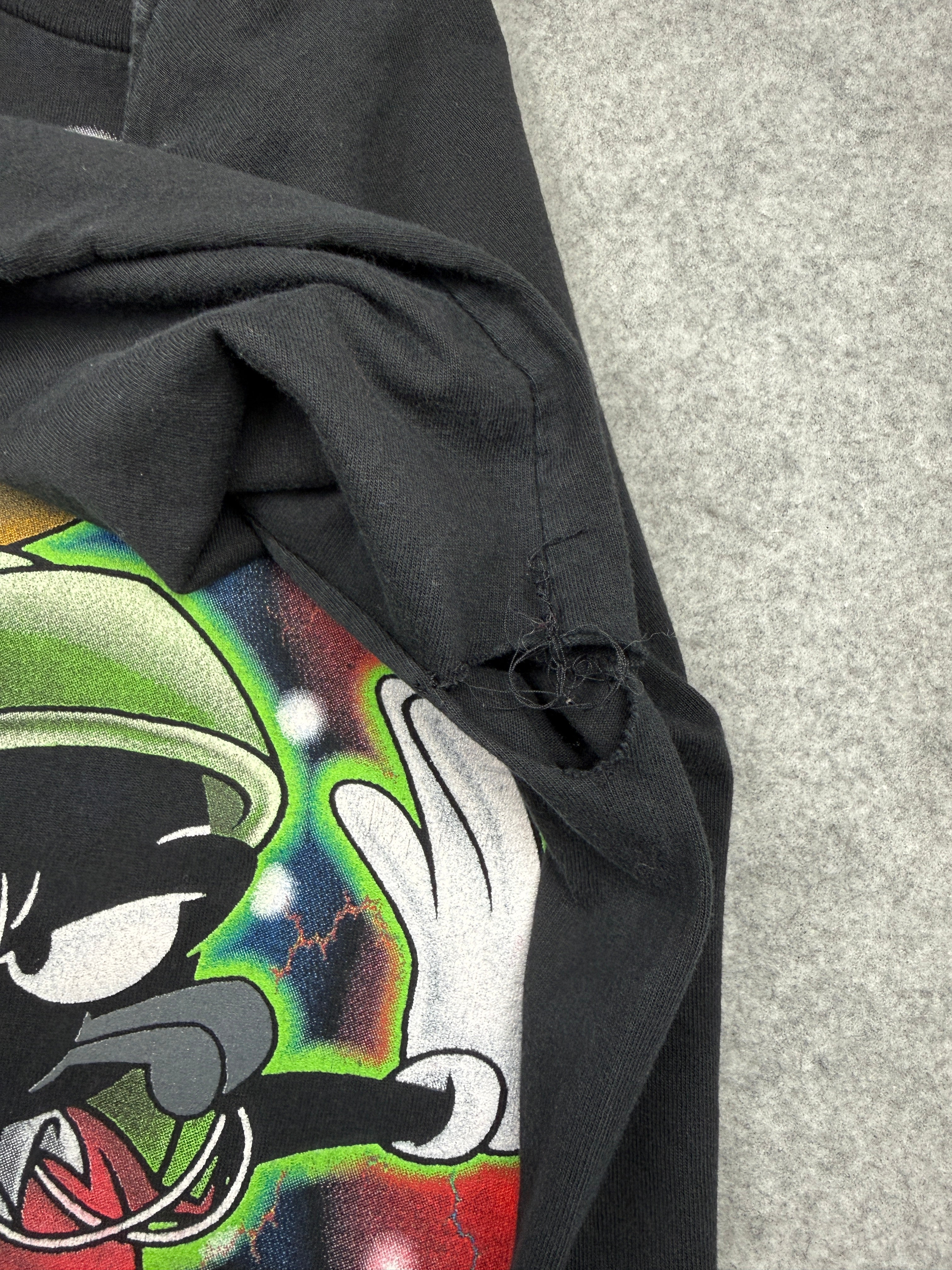 Vintage 90's Space Jam Marvin The Martian L/S Tee Black