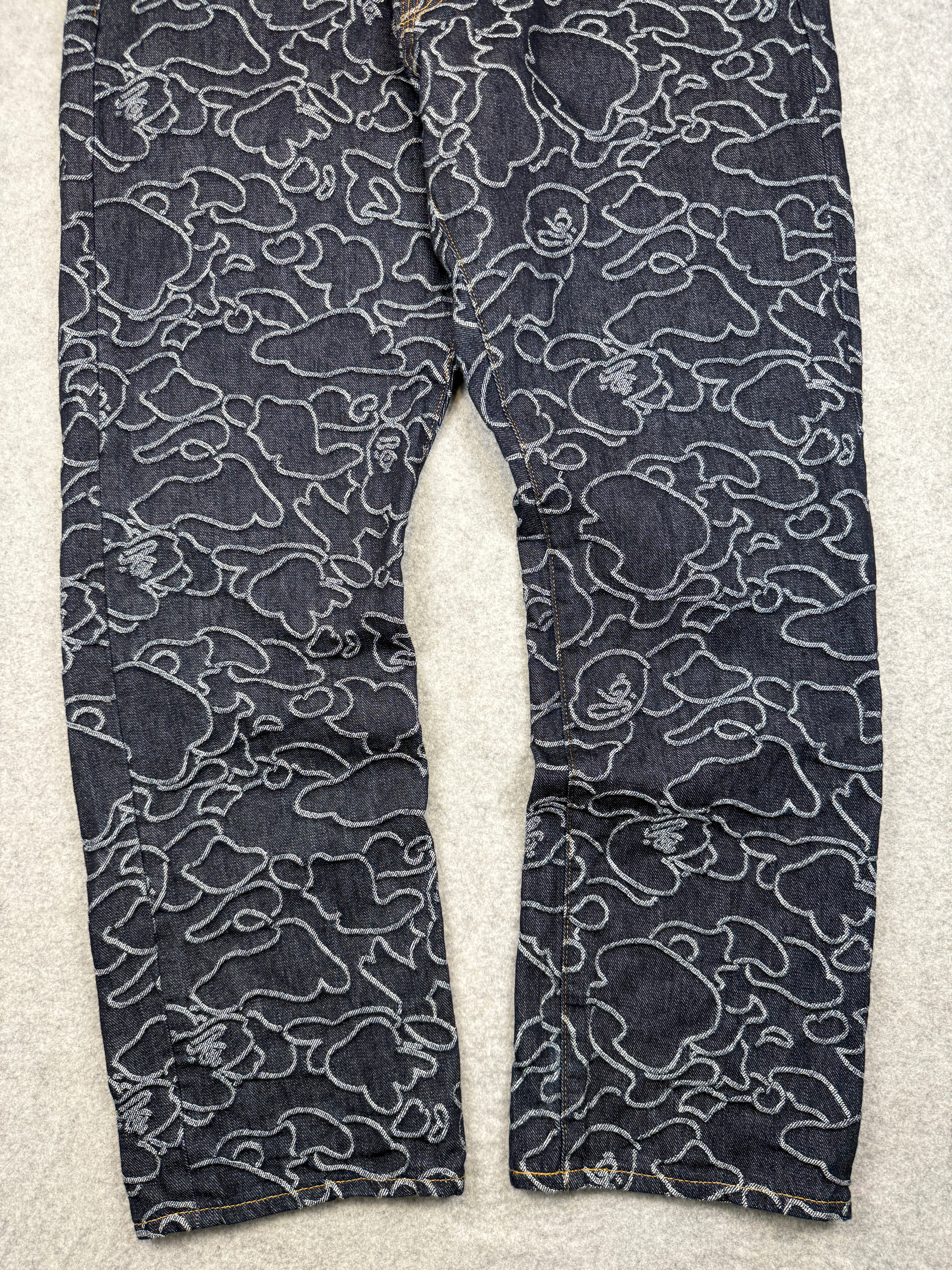 BAPE x OVO 1st Camo Jacquard Denim Pants (USED)