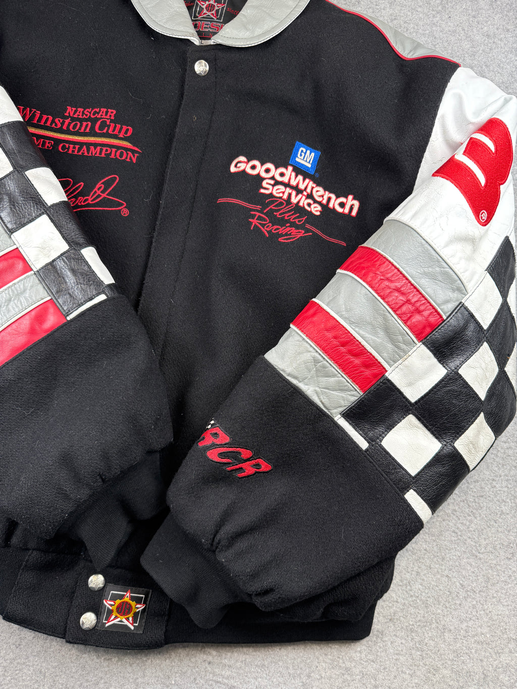 Vintage NASCAR Dale Earnhardt Winston Cup Racing Jacket Black