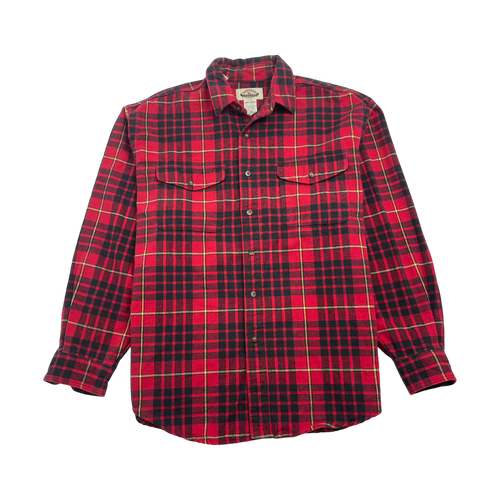 (L) Vintage Eddie Bauer Flannel Button Up Red | Vintage Clothing Store Canada