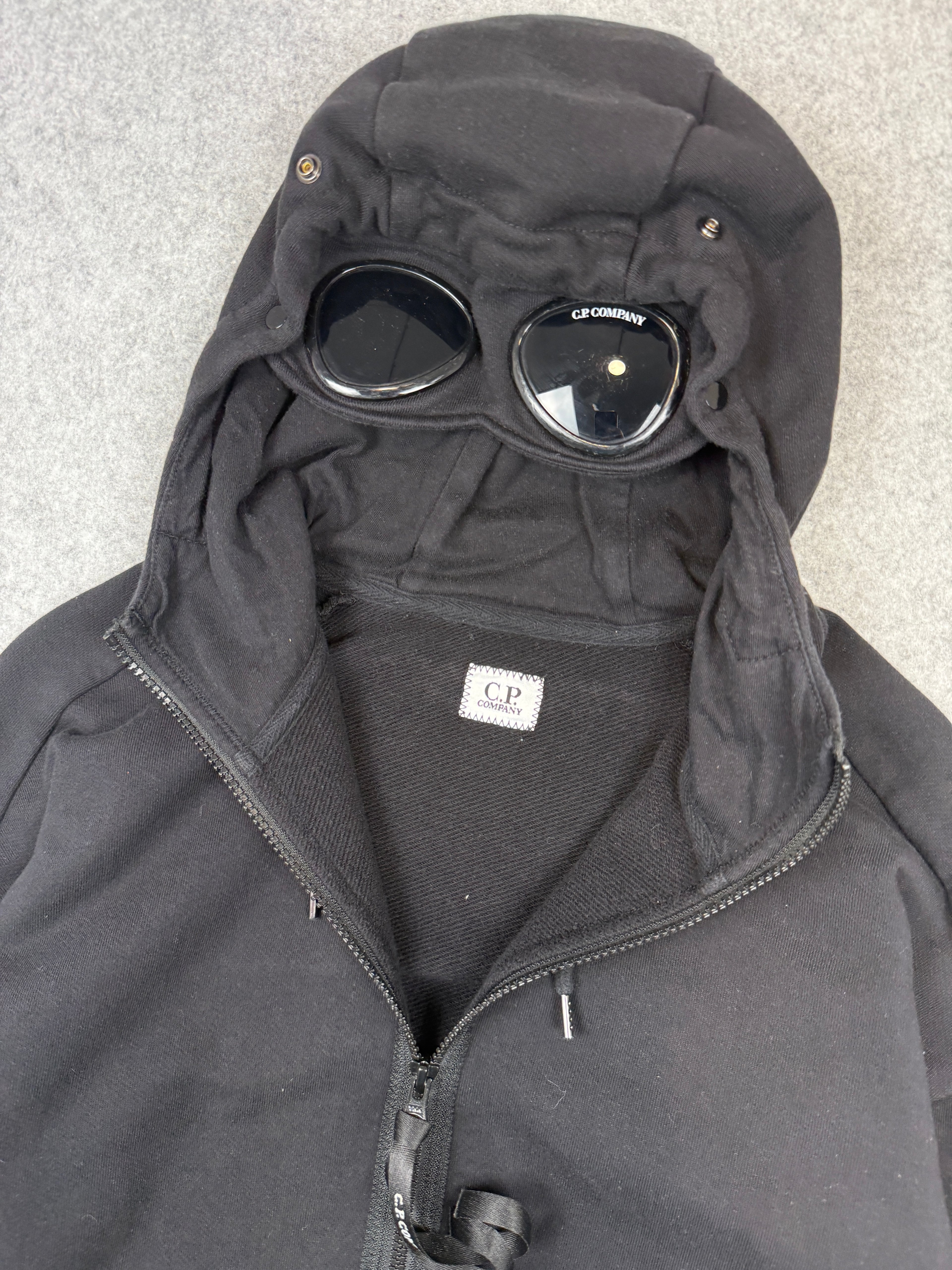 C.P. Company Goggle Zip Up Hoodie Black (USED)