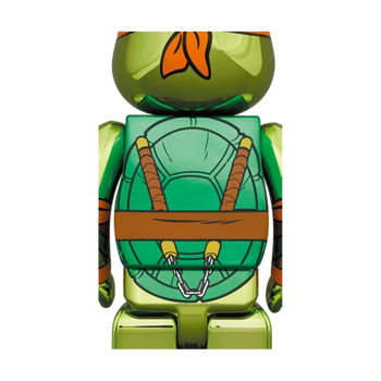 Bearbrick x Teenage Mutant Ninja Turtles Michelangelo 100% & 400% Set