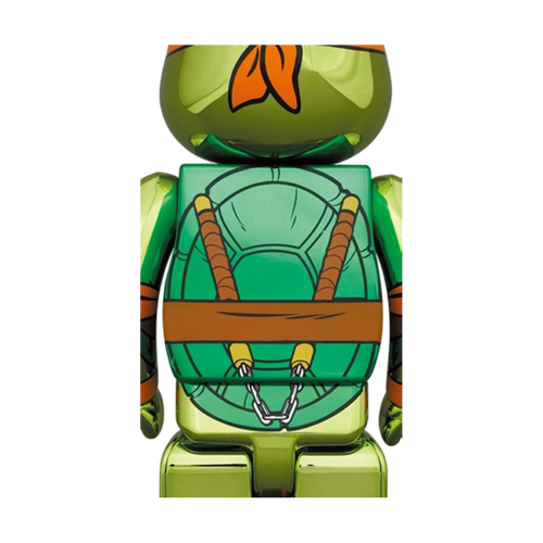 Bearbrick x Teenage Mutant Ninja Turtles Michelangelo 100% & 400% Set | Vintage Clothing Store Canada