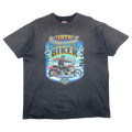 Vintage Harley Davidson Ain’t No Fairweather Biker Tee Black