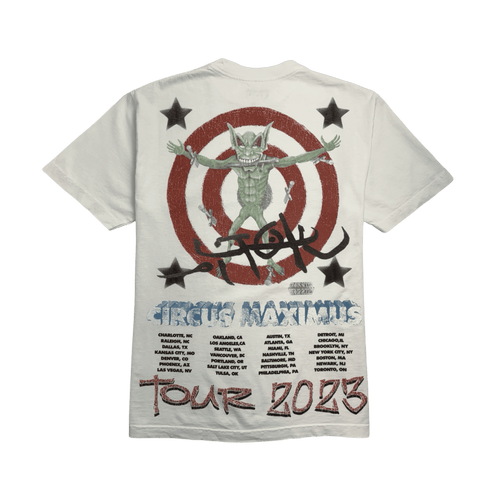 Travis Scott Circus Maximus 2023 Tour III Tee White | Vintage Clothing Store Canada