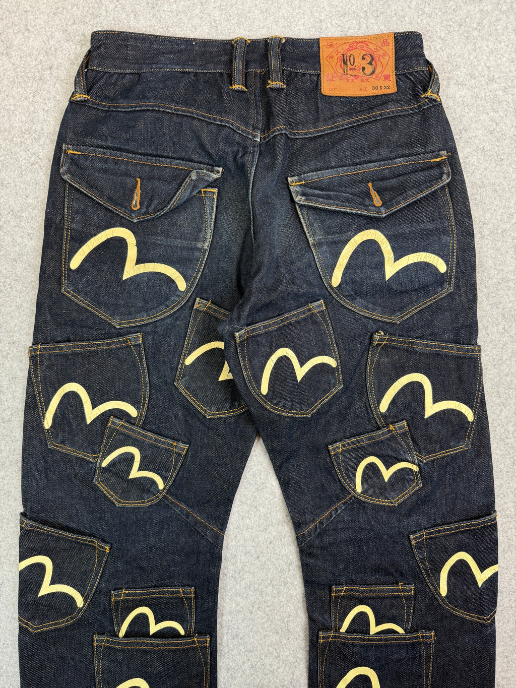 Evisu No. 3 Seagull Multi Pocket Denim Pants
