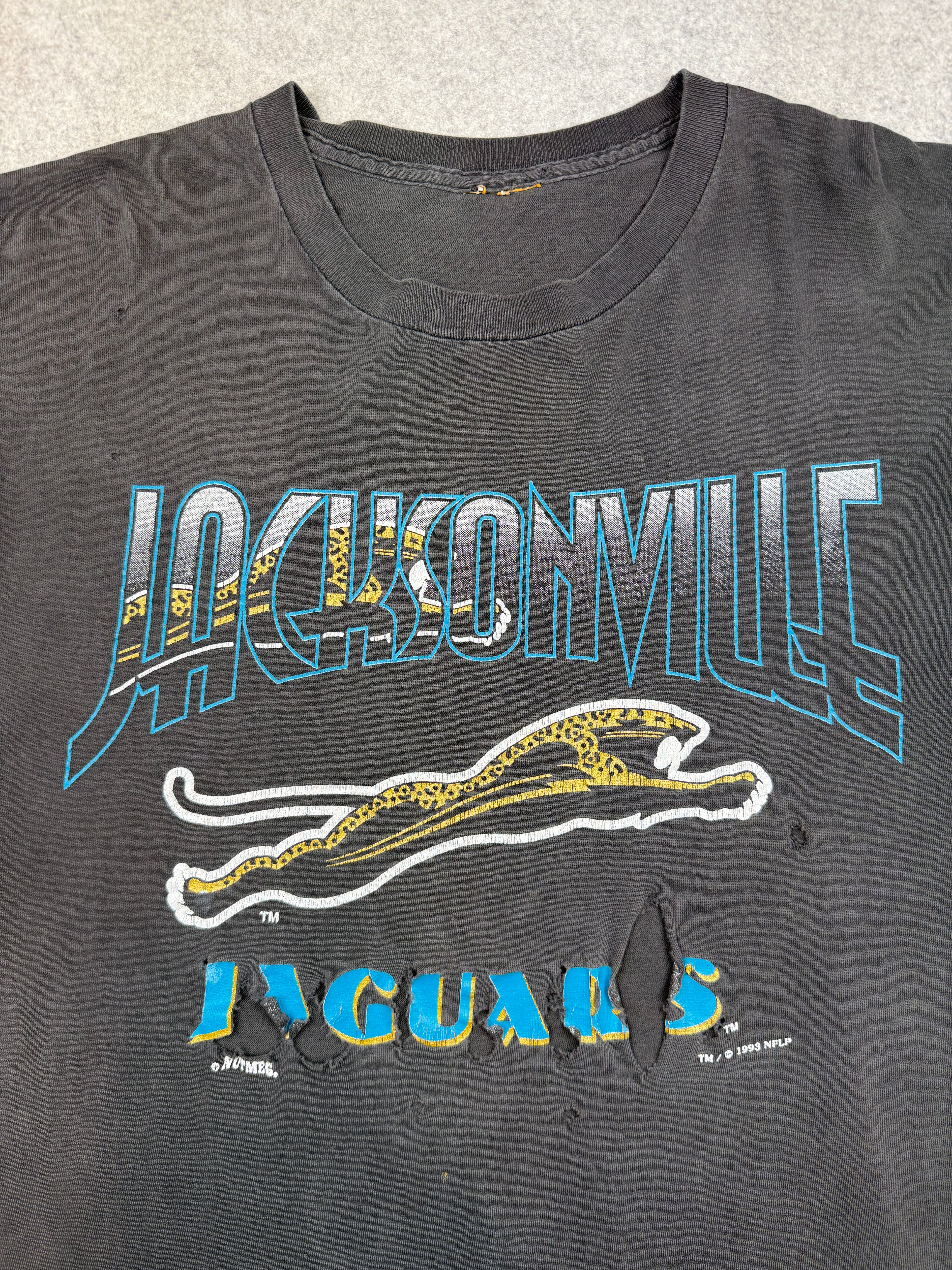 Vintage NFL Jacksonville Jaguars Distressed Tee Black