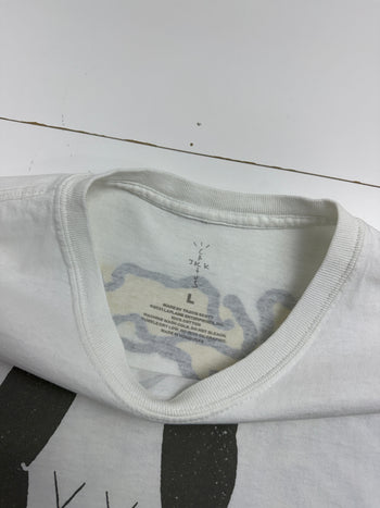 Travis Scott Cactus Jack + Kaws For Fragment Tee Aged Yellow (USED)