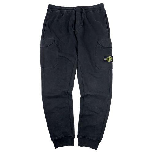 Stone Island Cargo Sweatpants Black (USED) | Vintage Clothing Store Canada