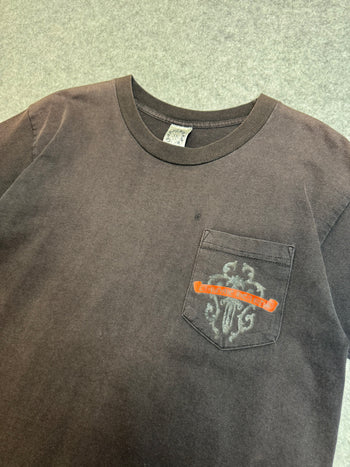 Vintage Chrome Hearts Vine Dagger Pocket Tee Black