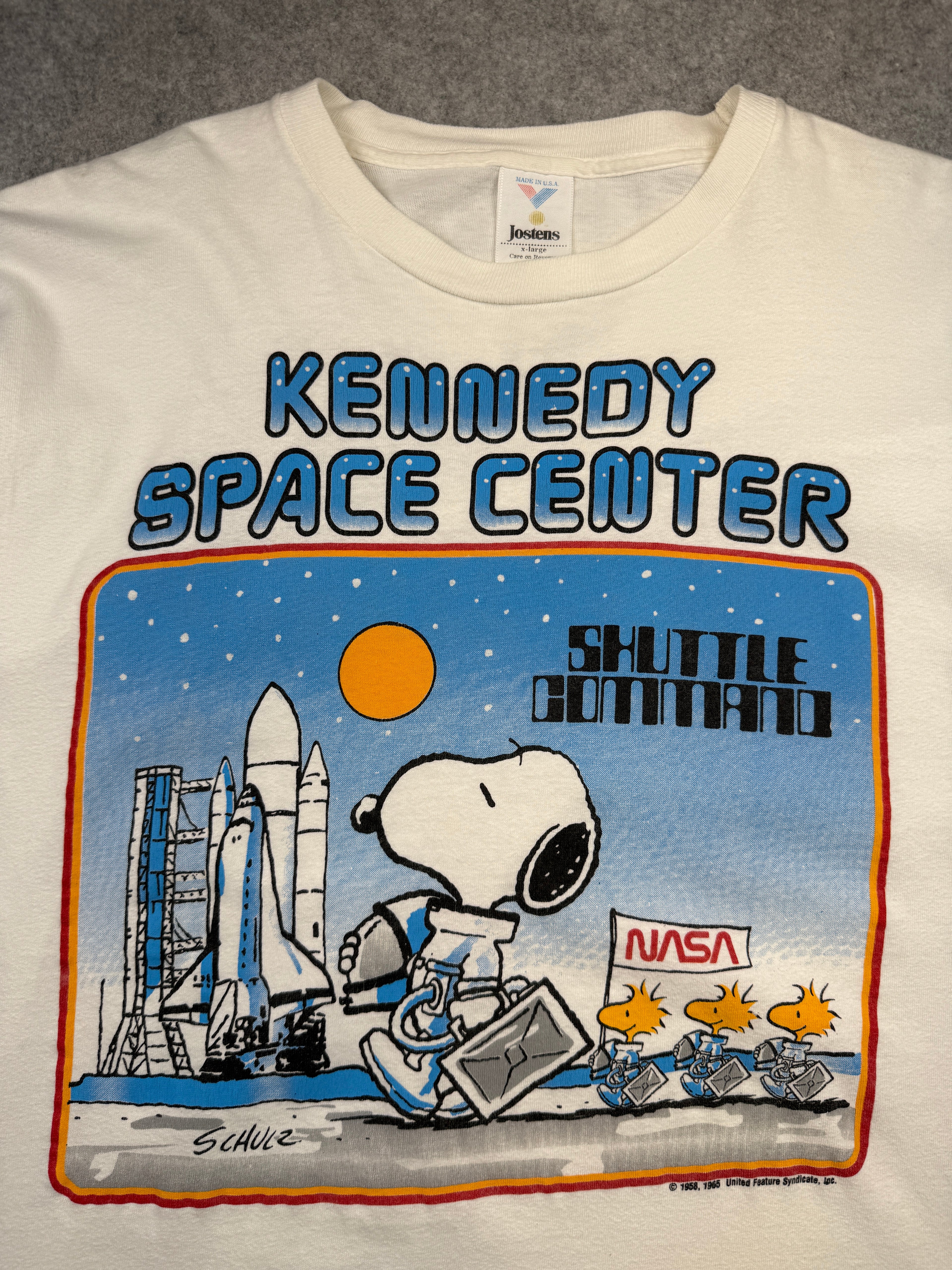 Vintage Snoopy Kennedy Space Center Tee White