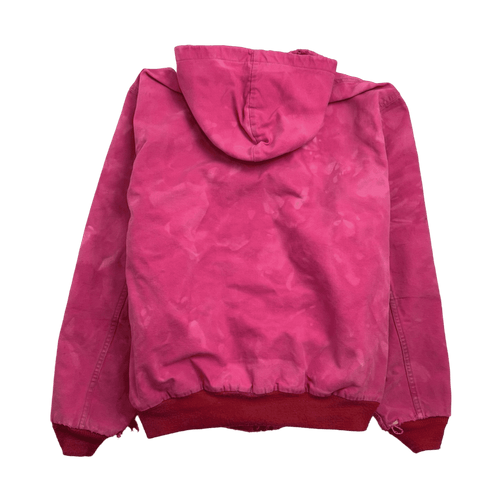 Vintage 90s Carhartt Dyed Hooded Jacket Pink | Vintage Clothing Store Canada