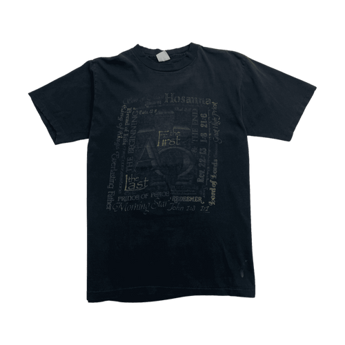 (M) Vintage 90s Biblical Tee Black | Vintage Clothing Store Canada