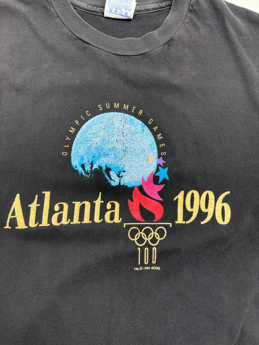 (M) Vintage '96 Atlanta Olympics Tee Black | Vitnage Clothing Store Canada