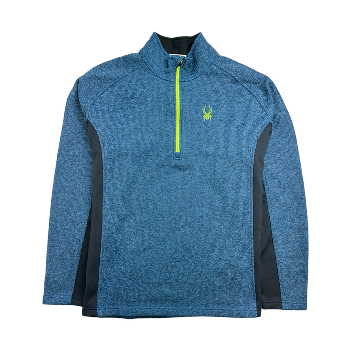 (XL) Vintage Spyder Quarter Zip Fleece Light Blue | Vitnage Clothing Store Canada