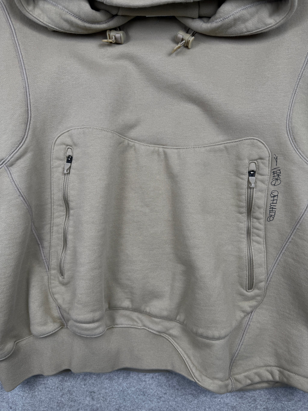 Nike x Off-White Fleece Hoodie Beige (USED)